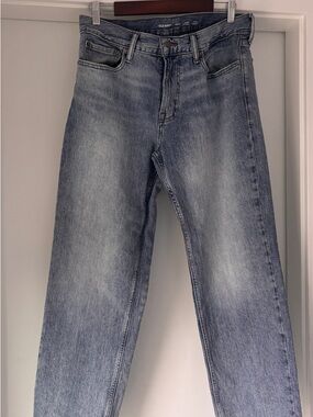 Old Navy Men's Faded Light Blue Straight Jeans